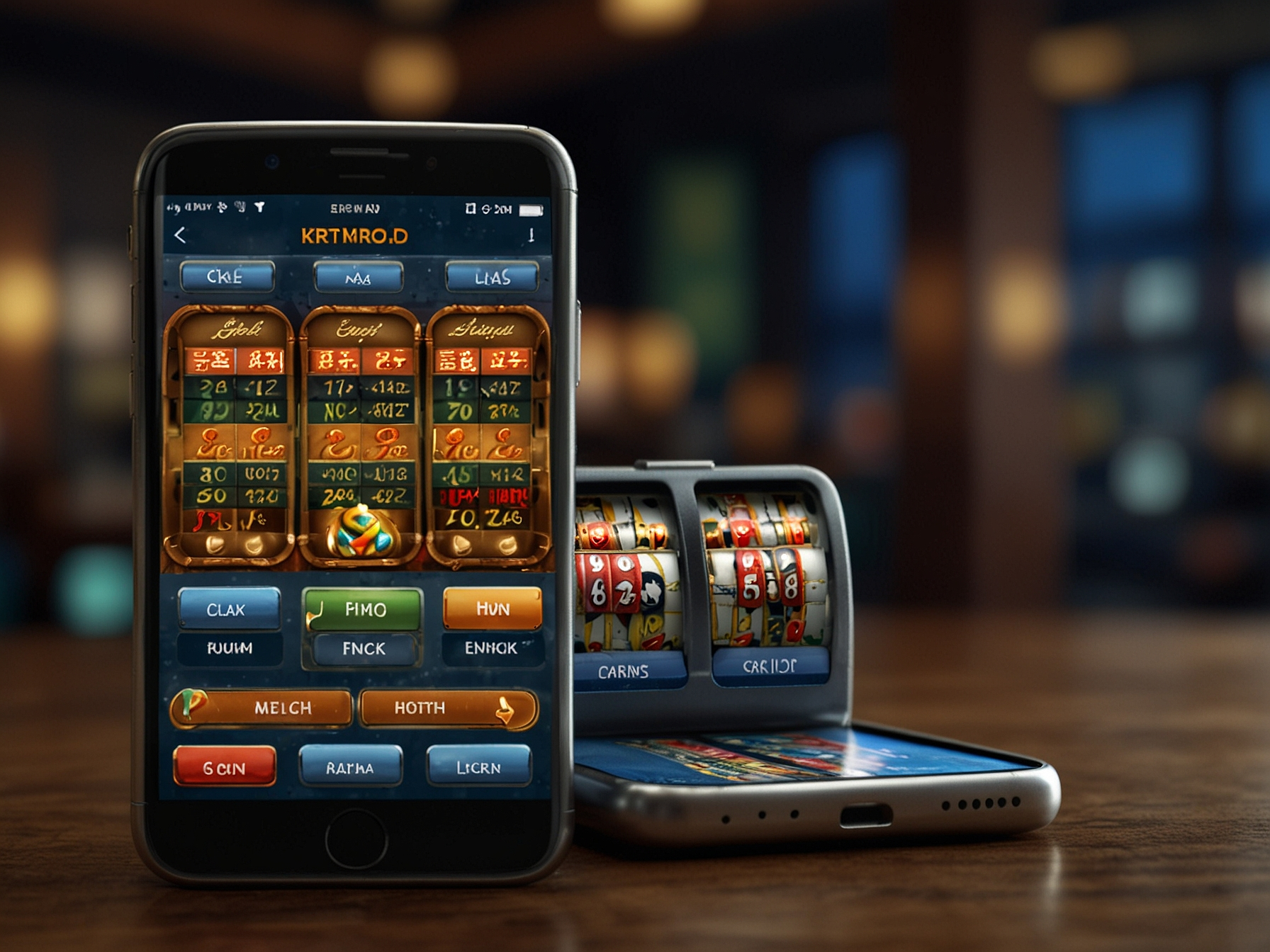 Mobile browser showcasing casino